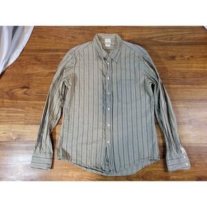 Replay Denim Shirts Striped Beige Size XL Button Up Shirt